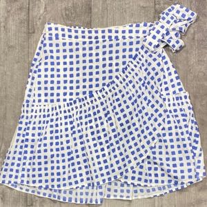 Vineyard Vines Painterly Grid Wrap Skirt